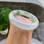 糯冰种飘花平安镯（57.1mm）（yc199554）
