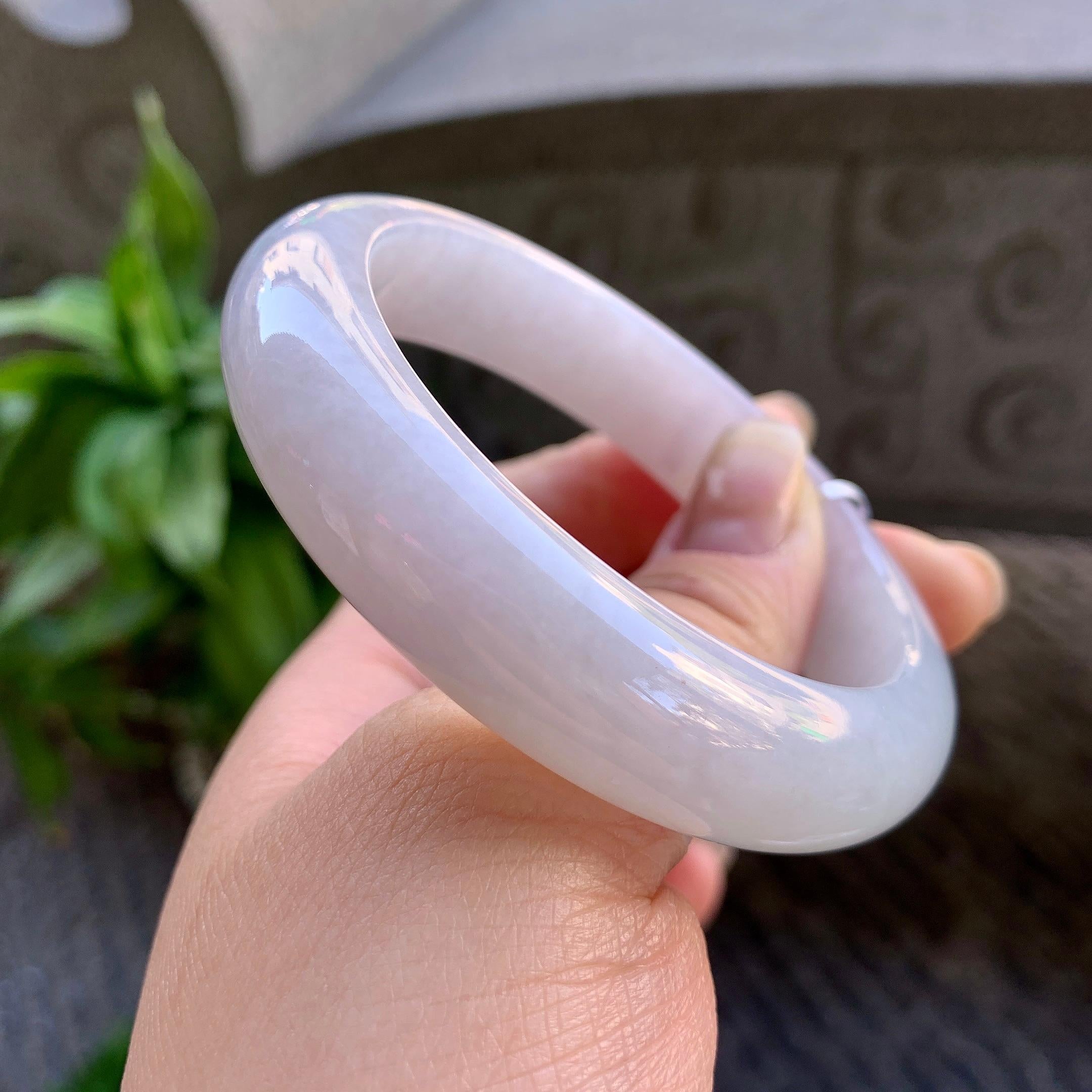 细糯种无色平安镯（56.4mm）（yc308752）