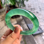 冰种晴底飘花圆条手镯（54.3mm）（yc292673）