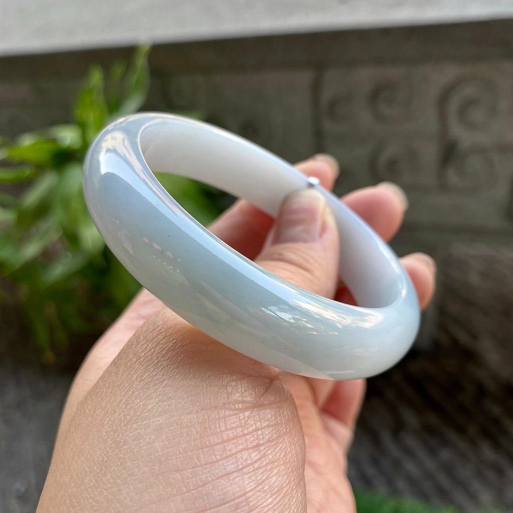 细糯种淡晴底平安镯（56.5mm）（yc311868）
