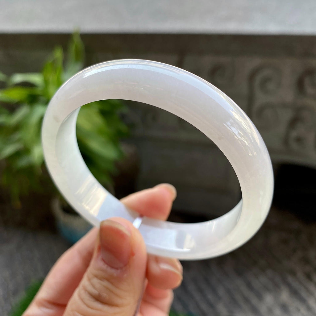 细糯种无色平安镯（56.3mm）（yc311022）