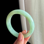 糯冰晴底翡翠平安镯（56.4mm)（yc329494）