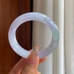 糯冰春彩翡翠平安镯（50.6mm）（yc354238）