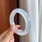 Vòng tay bình an băng chủng khởi quang tử la lan chính khuyên 54 khuyên Ngọc phỉ thúy tự nhiên Miến Điện A (yc450804)