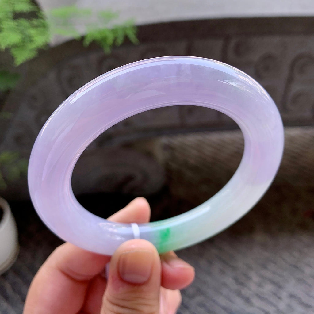 细糯种春彩圆条手镯（58.6mm）