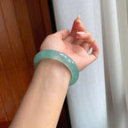 冰种蓝底翡翠平安镯（56.6mm）（yc238193）