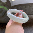 细糯种飘花平安镯（53.2mm）（yc199582）