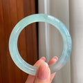 冰玻种蓝晴底翡翠平安镯（54.5mm）（yc335303）