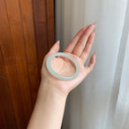 冰种淡晴底翡翠美人条手镯（53mm）（yc278676）