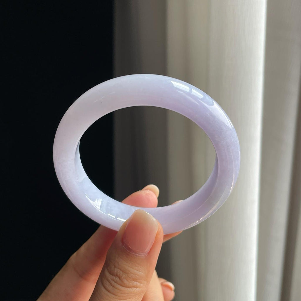 糯冰紫罗兰翡翠平安镯（52.6mm）（yc397238）