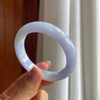 糯冰紫罗兰翡翠平安镯（54.8mm）（yc407500）