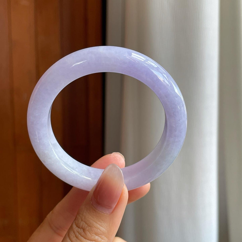 糯冰紫罗兰翡翠平安镯（50.5mm）（yc310950）
