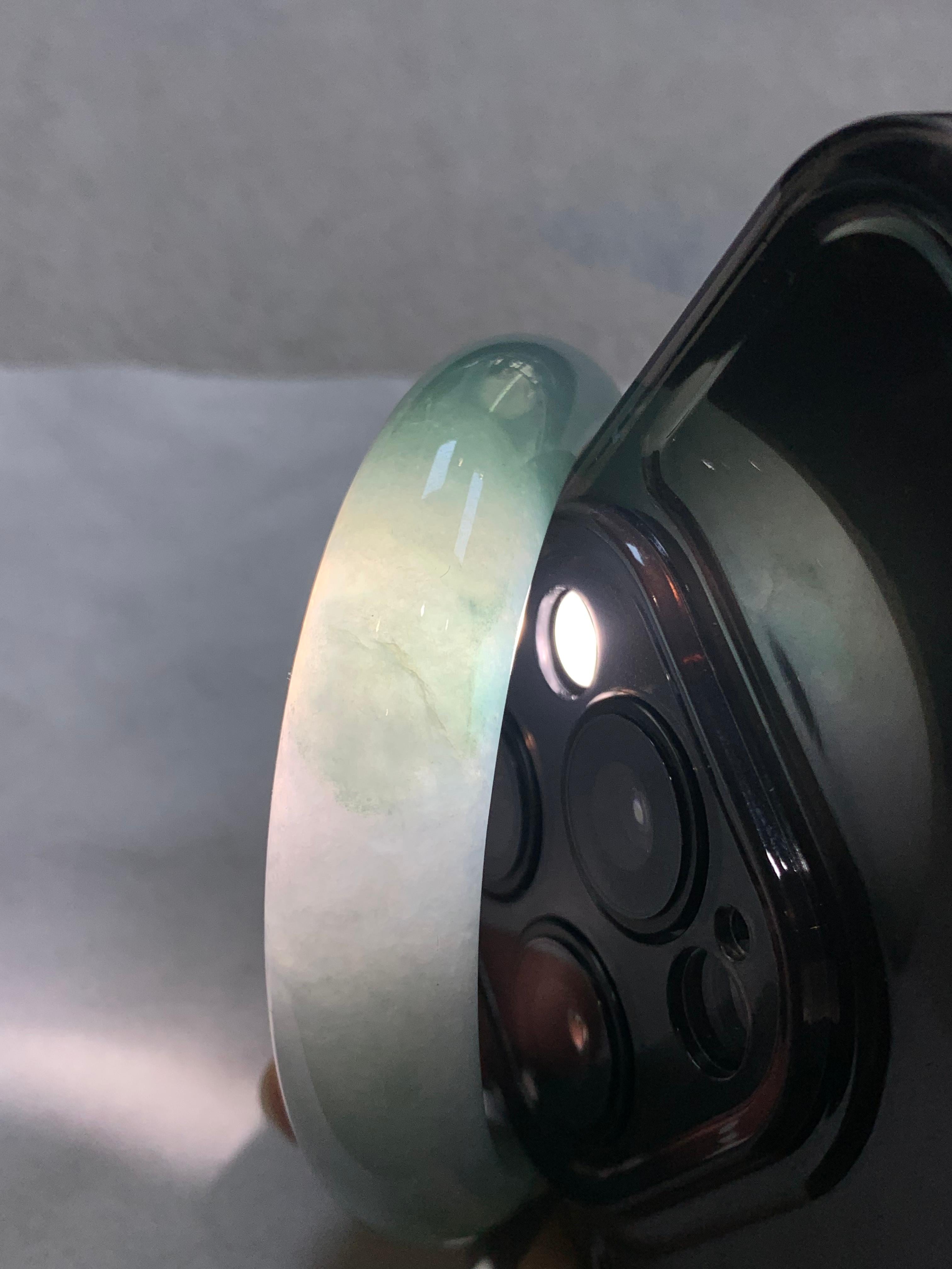 糯冰种晴底平安镯（57mm）（yc311014）