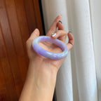 糯冰紫罗兰翡翠平安镯（54.5mm）（yc278713）
