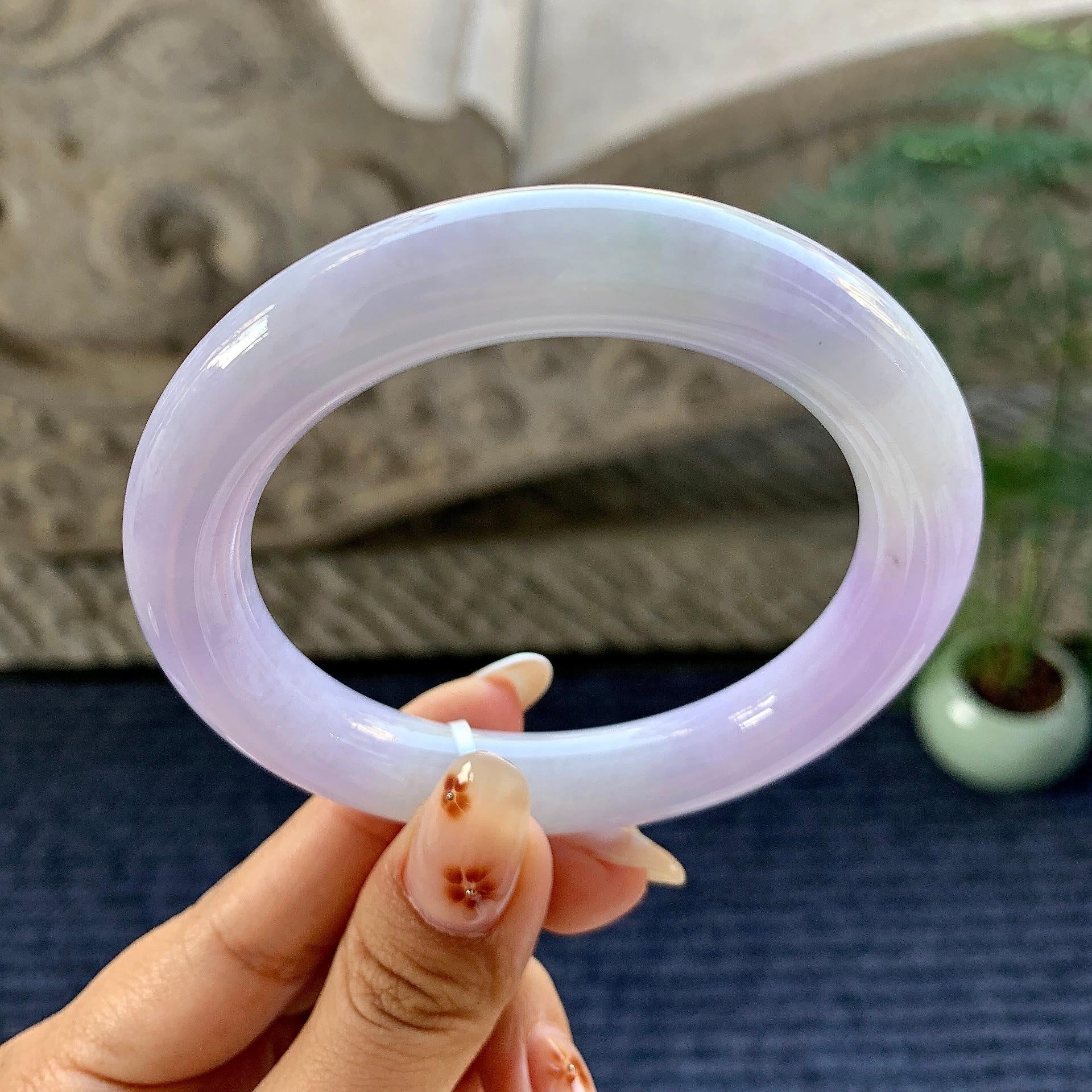 细糯种紫罗兰圆条手镯（59.2mm）（yc249453）