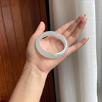 冰种晴底翡翠平安镯（56mm）（yc411289）