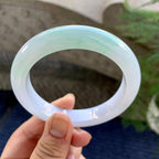 细糯种带底色飘花平安镯（56.3mm）（yc249439）