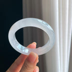 冰种白月光翡翠平安镯（51.3mm)（yc389547）