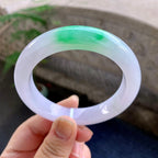 细糯种飘绿平安镯（57.6mm）（yc264528）