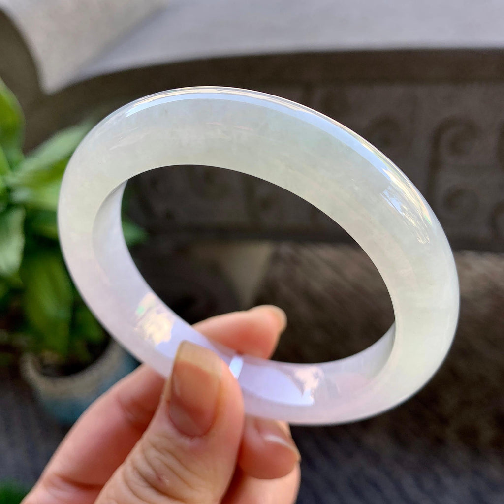 细糯种淡晴底平安镯（55mm）（yc308749）