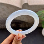 细糯种带底色洒金圆条手镯（56.3mm）（yc257211）