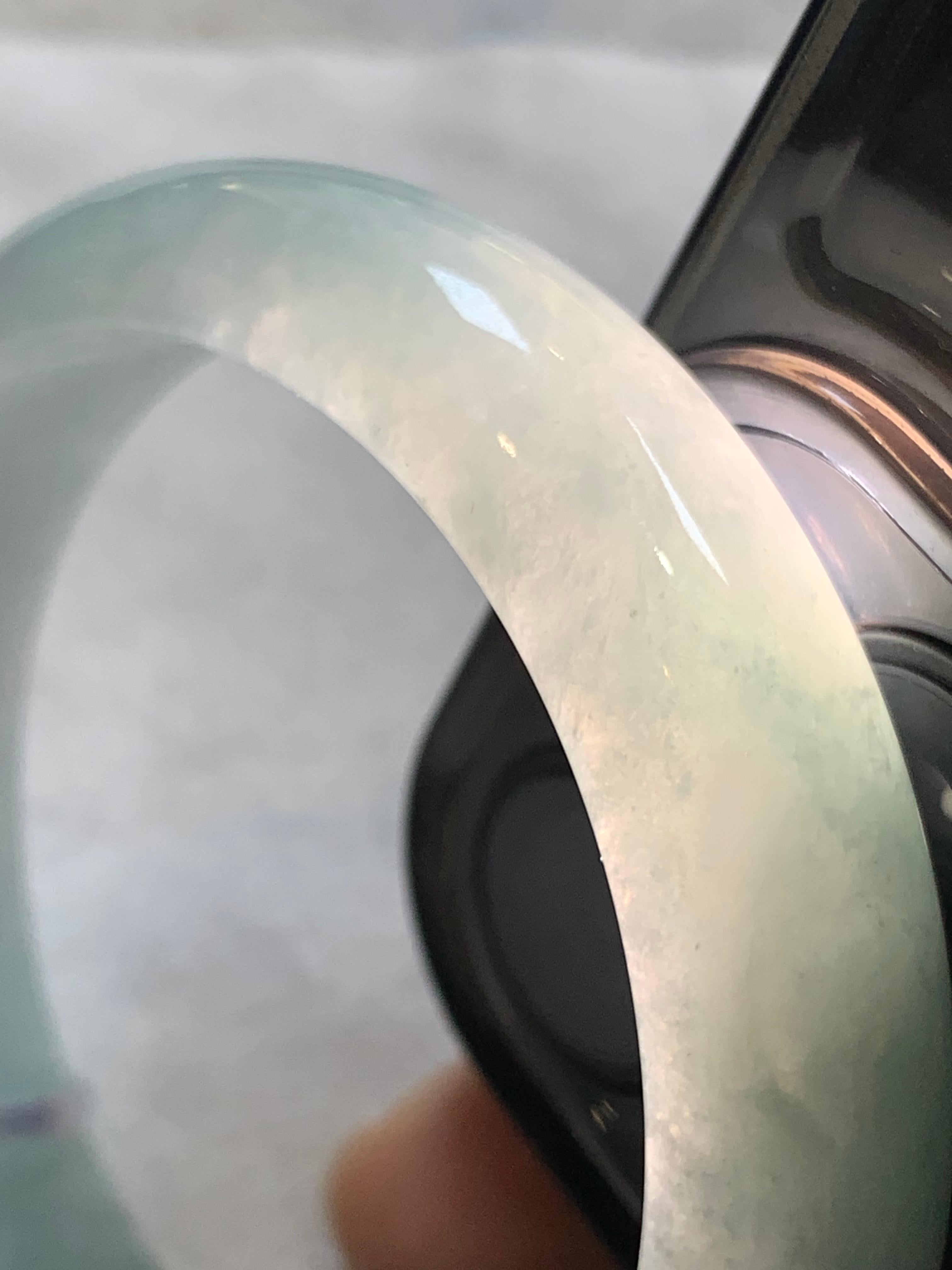 细糯种油青宽版轮胎手镯（56.3mm）（yc311874）