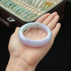 糯冰紫罗兰正圈翡翠手镯（55.5mm）（yc017183）