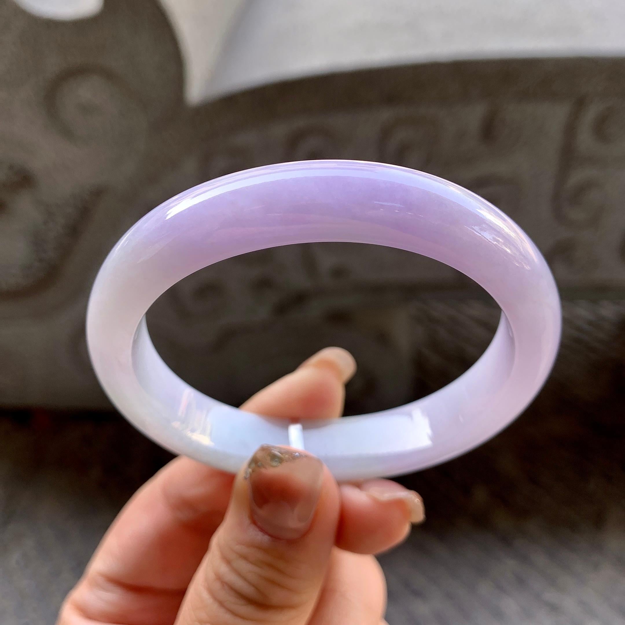 细糯种紫罗兰贵妃手镯（54.8mm）（yc296330）