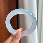 Vòng tay bình an băng chủng khởi quang tử la lan chính khuyên 54 khuyên Ngọc phỉ thúy tự nhiên Miến Điện A (yc450804)