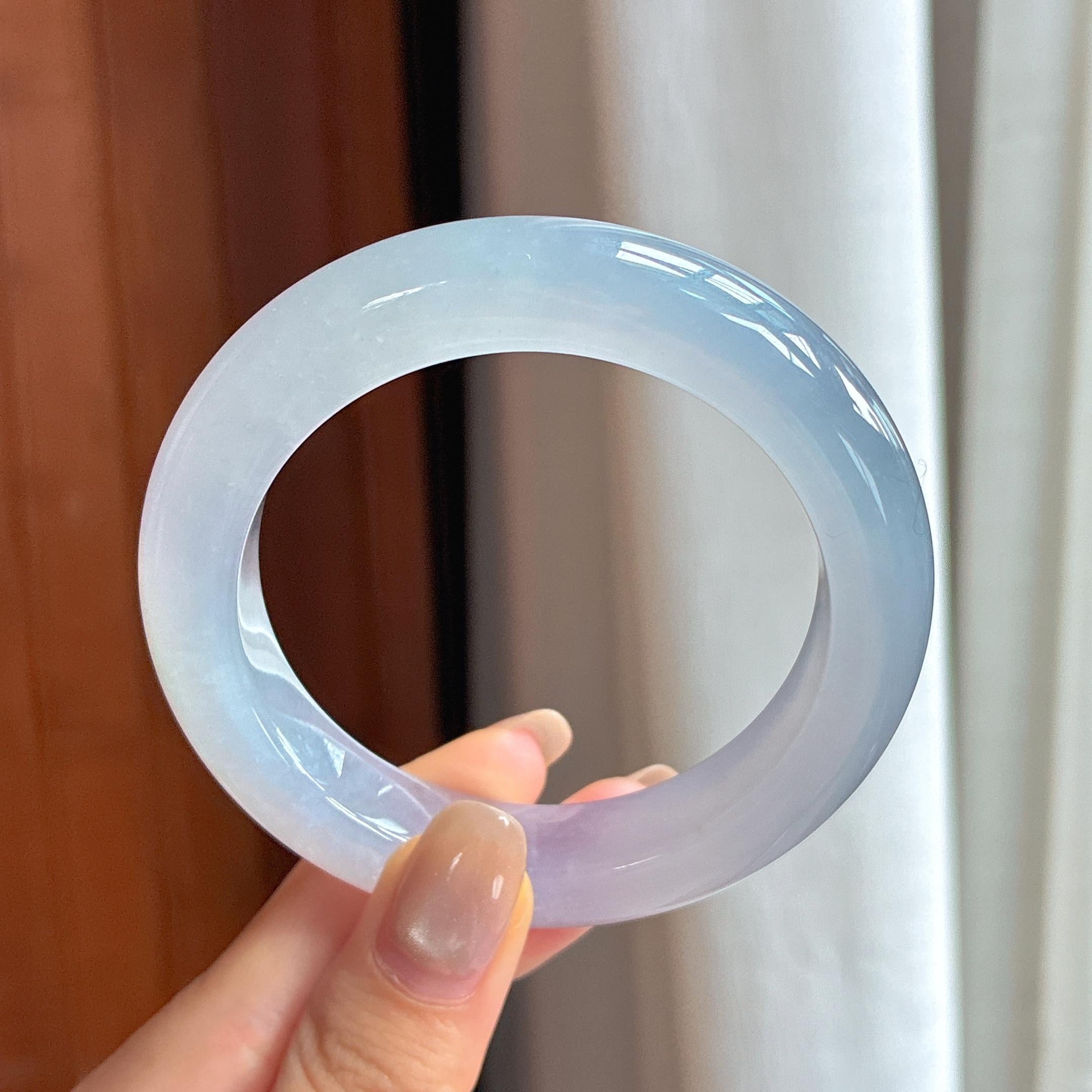 Vòng tay bình an băng chủng khởi quang tử la lan chính khuyên 54 khuyên Ngọc phỉ thúy tự nhiên Miến Điện A (yc450804)