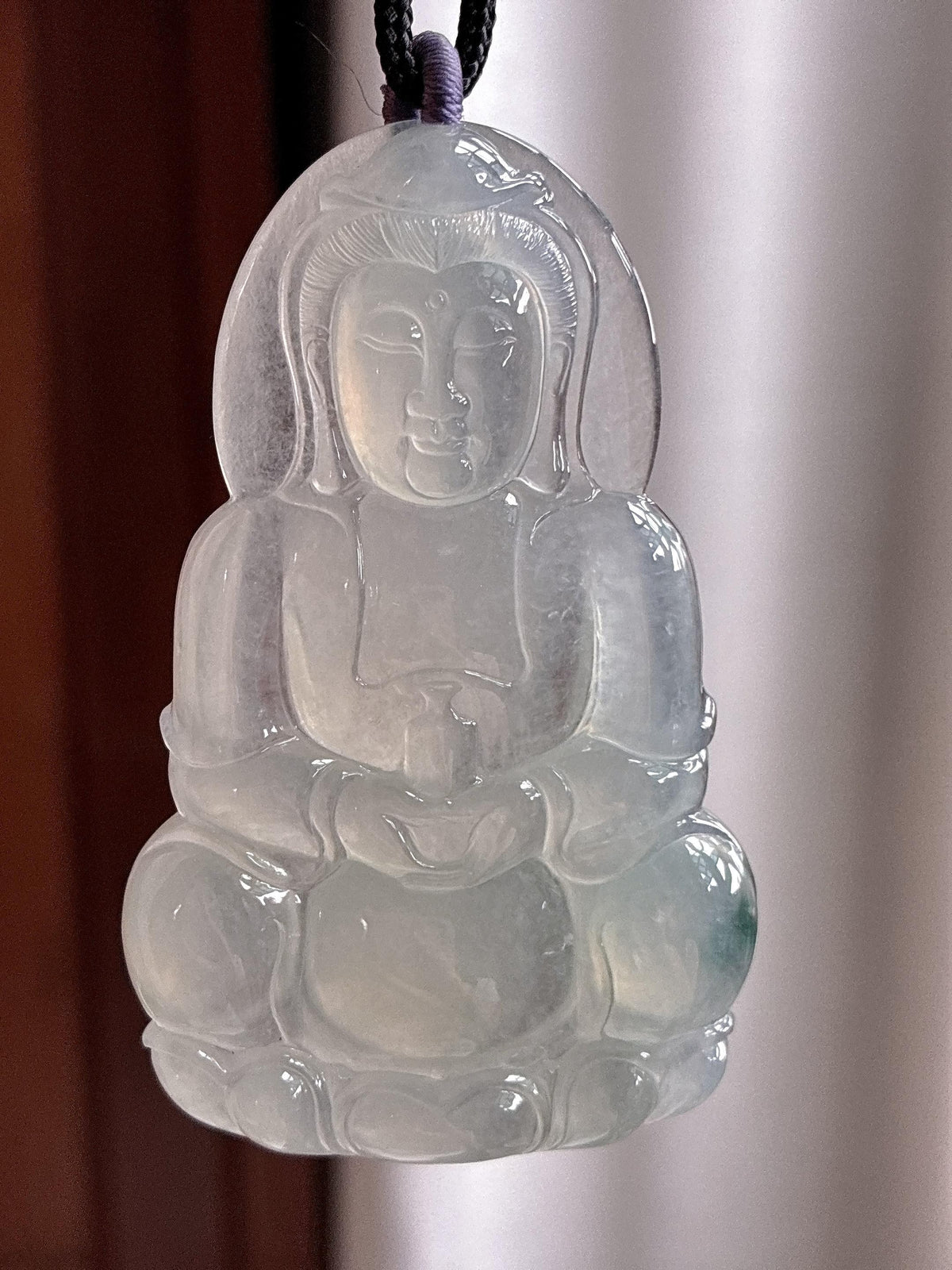 冰种飘花观音挂件（yc765831）