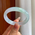 冰种淡春彩翡翠贵妃镯（53.5mm）（yc311334）