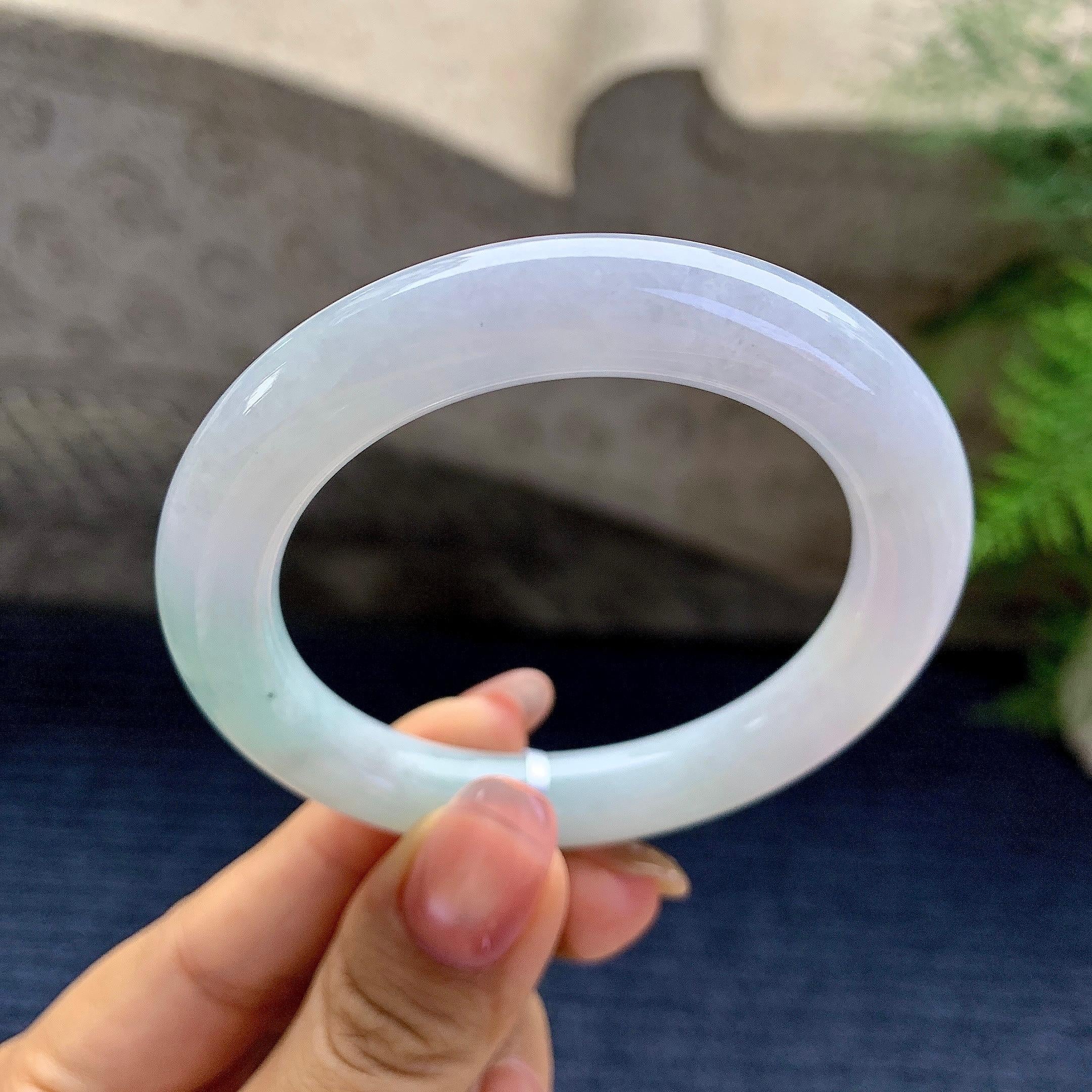 细糯种晴底圆条手镯（50.8mm）（yc280853）