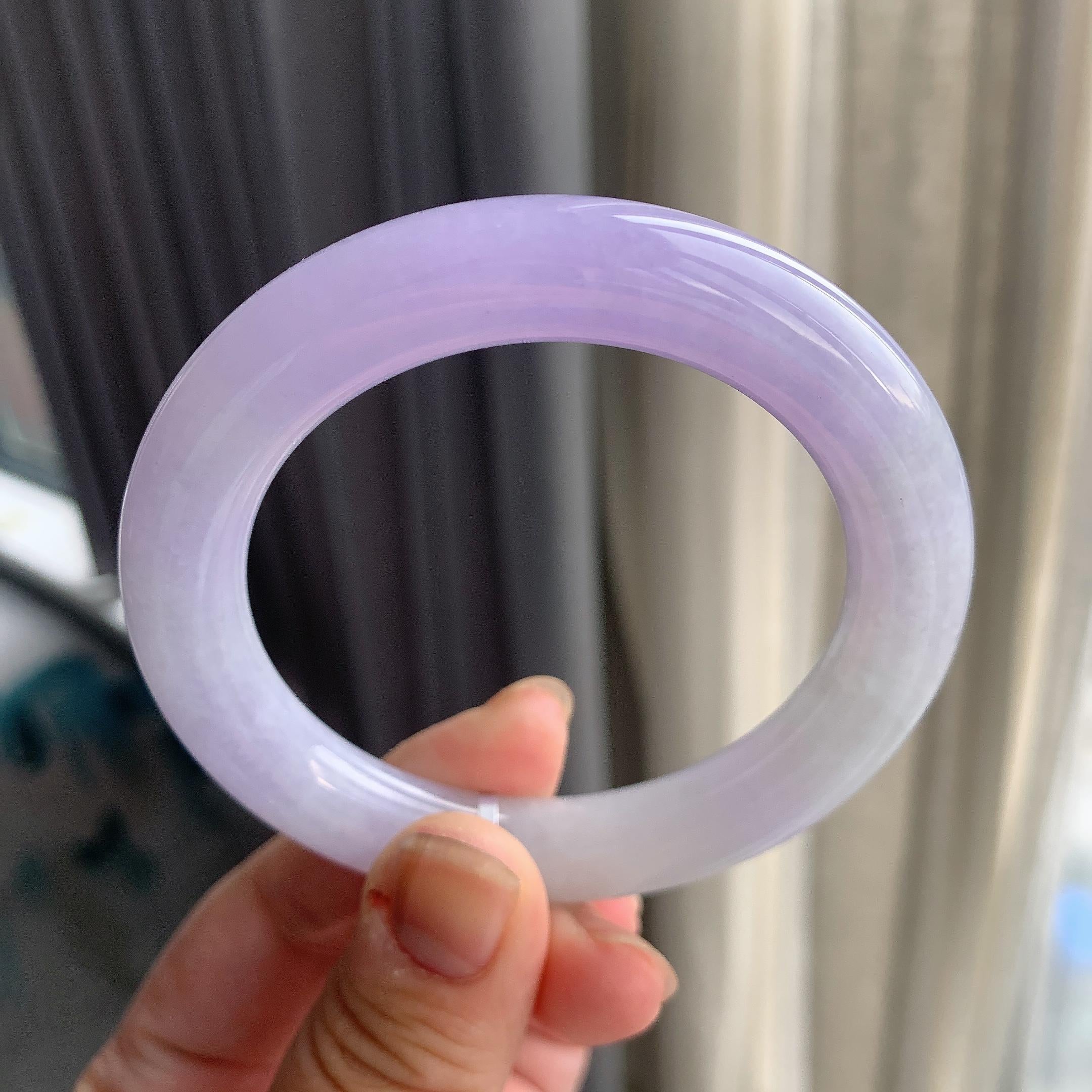 细糯种紫罗兰圆条手镯（56mm）（yc196484）
