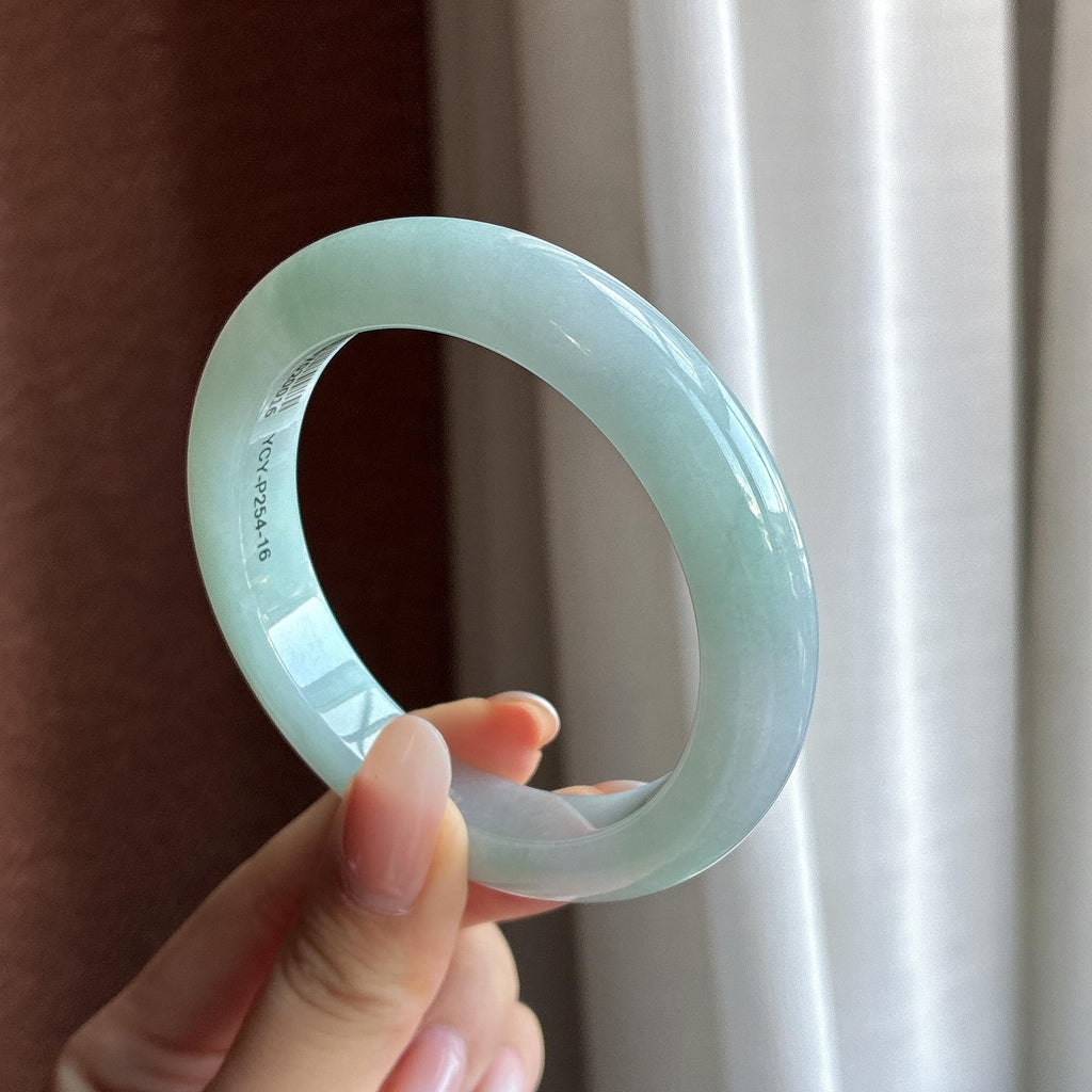 细糯冰晴底正圈平安镯 56圈（yc763392）