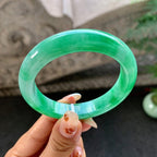 细糯种满绿平安镯（54mm）（yc264515）