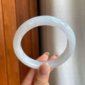 糯冰白月光翡翠平安镯（59.2mm)（yc373303）