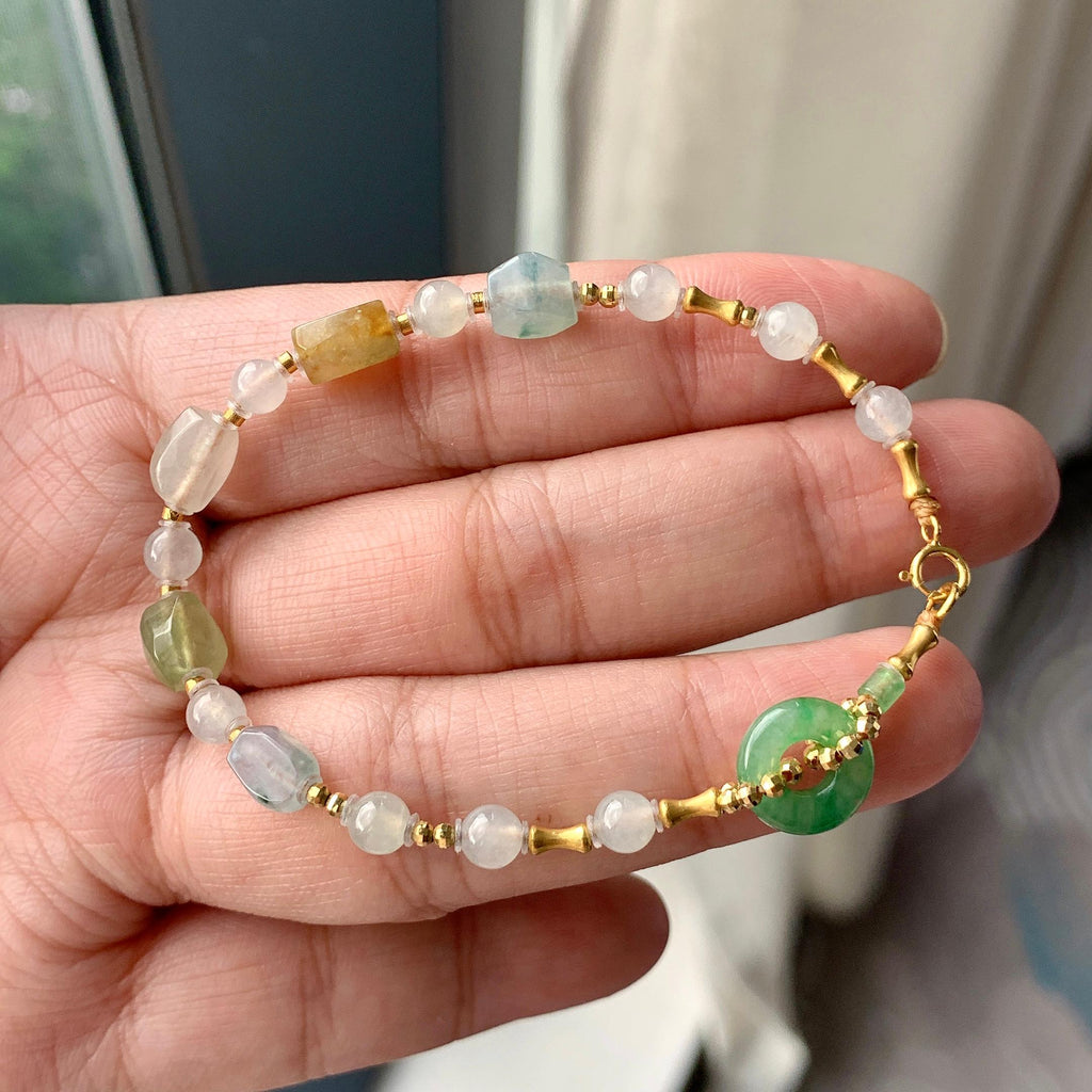 糯冰种多彩手链（yc230958）