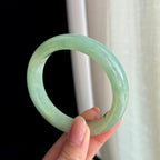 糯冰晴底翡翠平安镯（56.4mm)（yc329494）