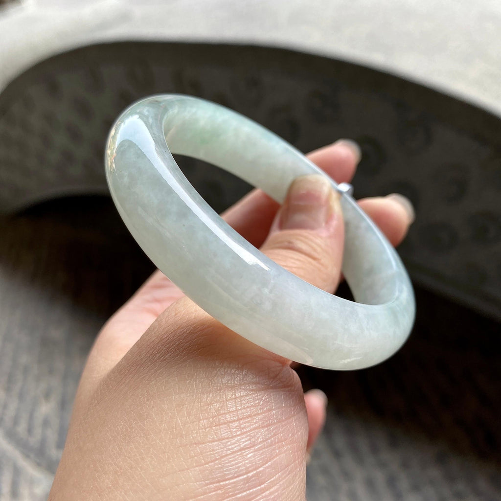 糯种淡晴底平安镯（56.8mm）（yc311872）