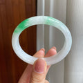 糯冰飘花翡翠贵妃镯（55mm)（yc323831）