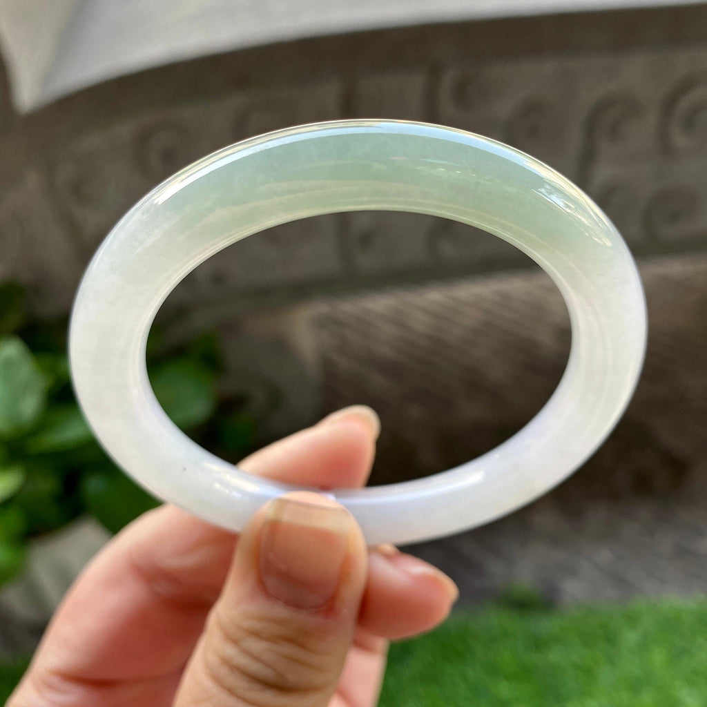 细糯种半山水圆条手镯（52.7mm）（yc304773）