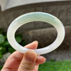 细糯种半山水圆条手镯（52.7mm）（yc304773）