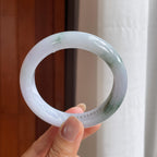 糯冰飘花翡翠平安镯（56.5mm）（yc423116）