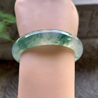 糯冰种飘花平安镯（54.4mm）（yc195346）