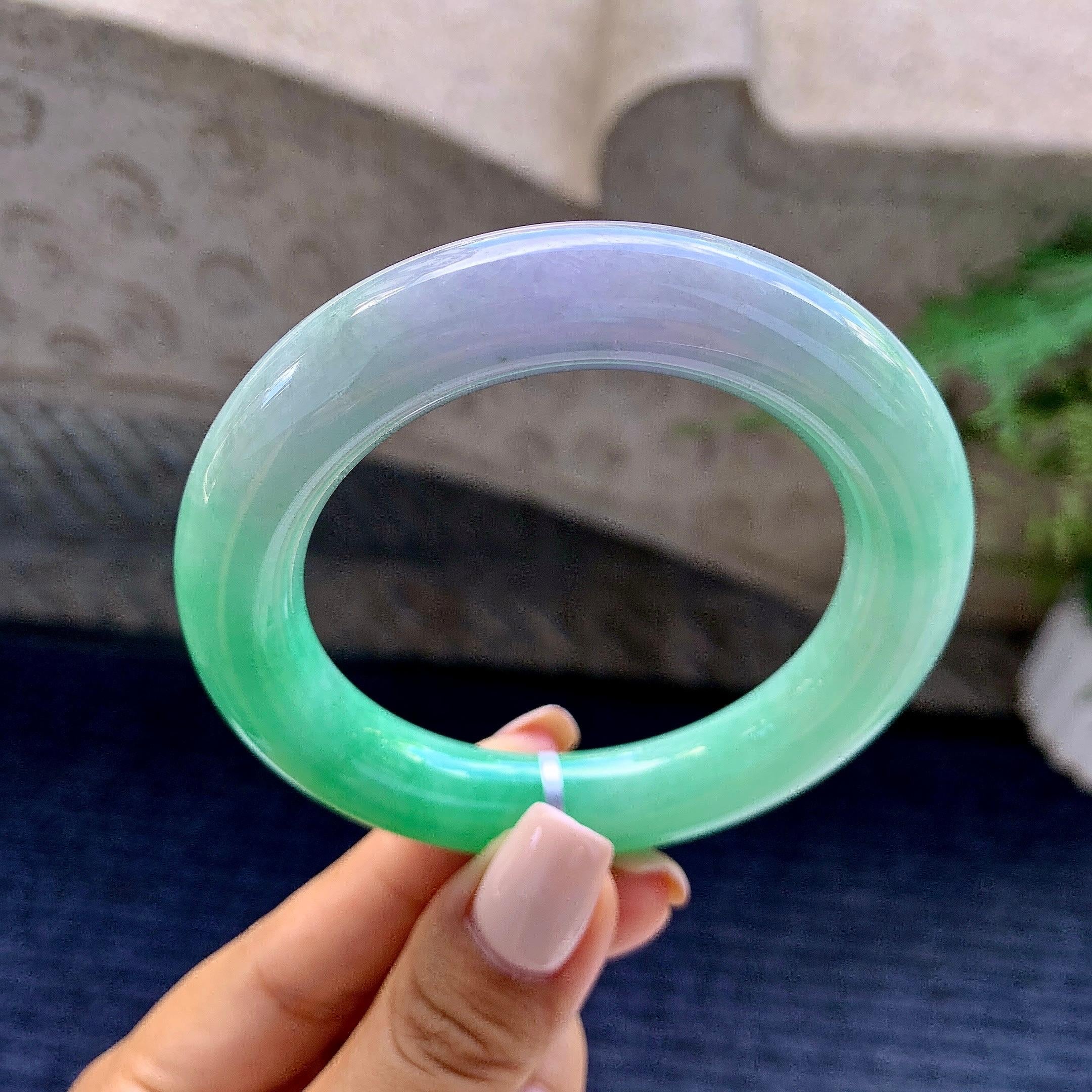 细糯种春彩圆条手镯（54.2mm）（yc223959）