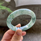 细糯种飘花平安镯（54.6mm）（yc199577）