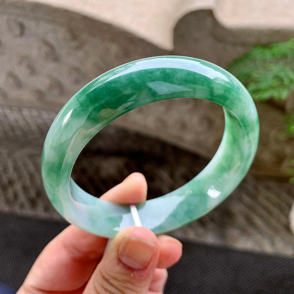 糯种飘花宽版轮胎手镯（58mm）（yc259757）