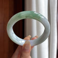 细糯种春带彩正圈平安镯 55圈 天然缅甸A货翡翠（yc461700）