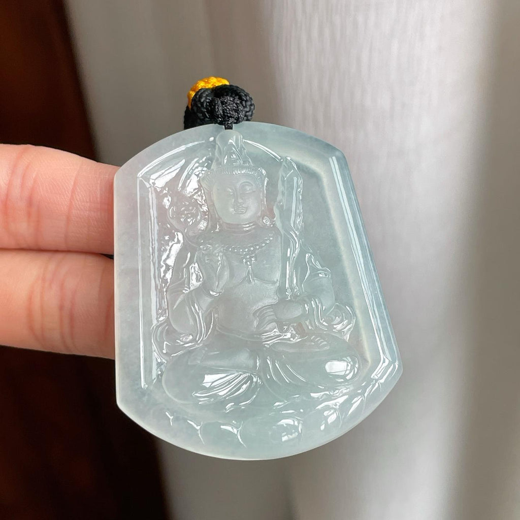 糯冰无色翡翠虚空藏（yc303061）